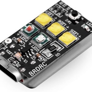 BRDRC Mini Strobe Light – Hvit, Rød & Grønn Anti-kollisjonslys for Drone (USB-C)