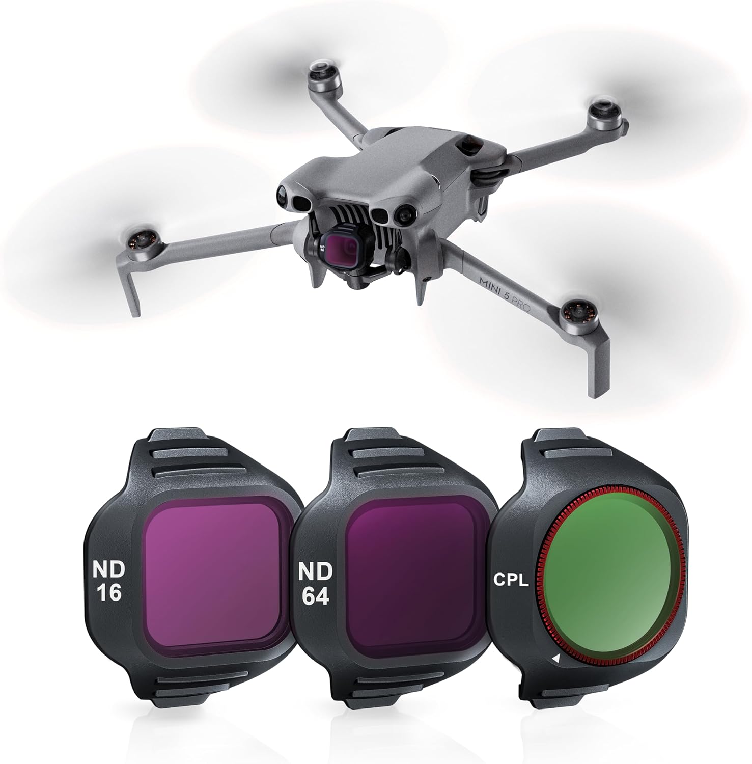 STARTRC filtersett med CPL-, ND16- og ND64-filter til DJI Mini 5 Pro